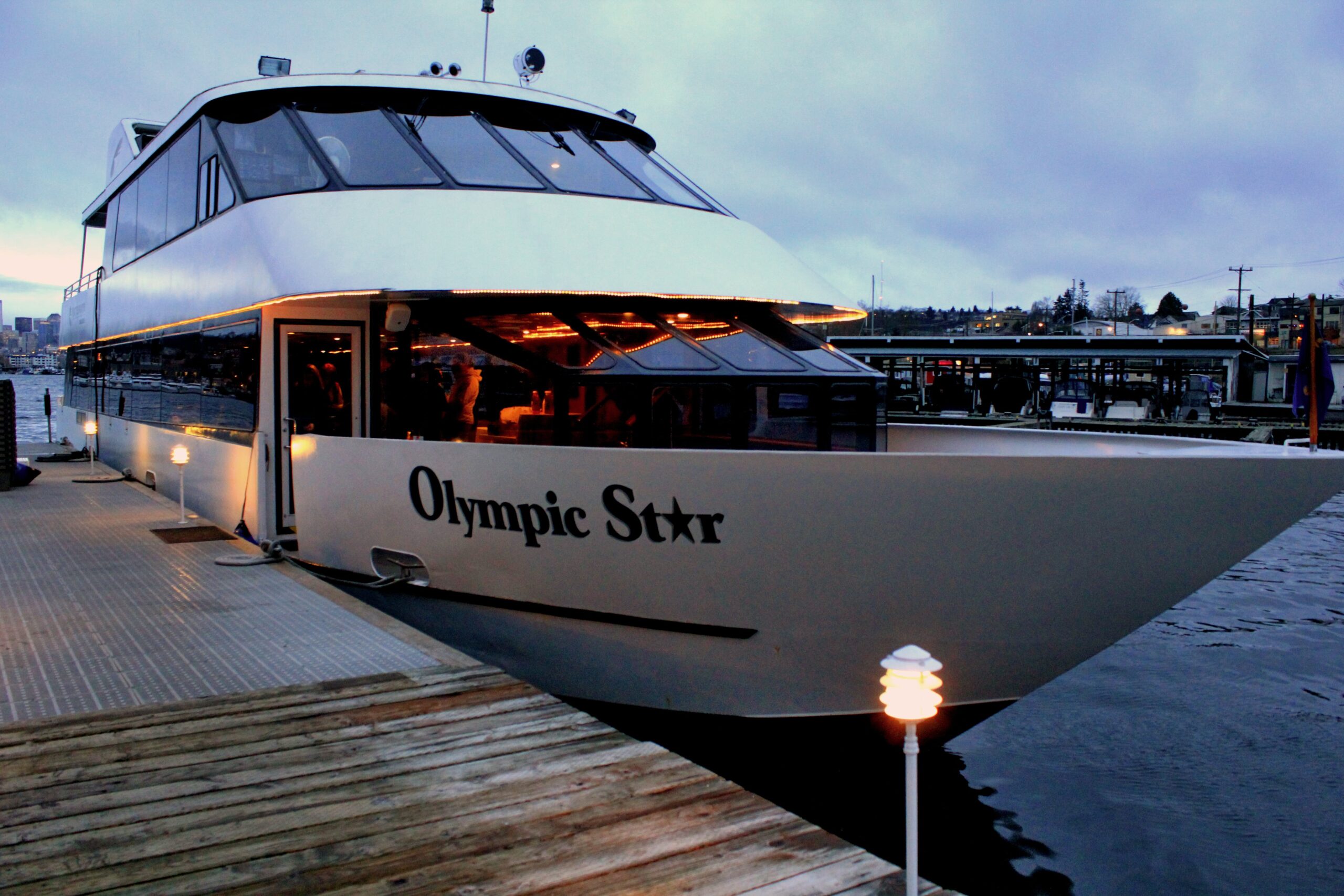 Olympic-Star-at-homeport-evening;