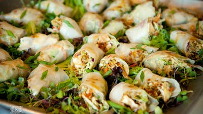 appetizers on tray