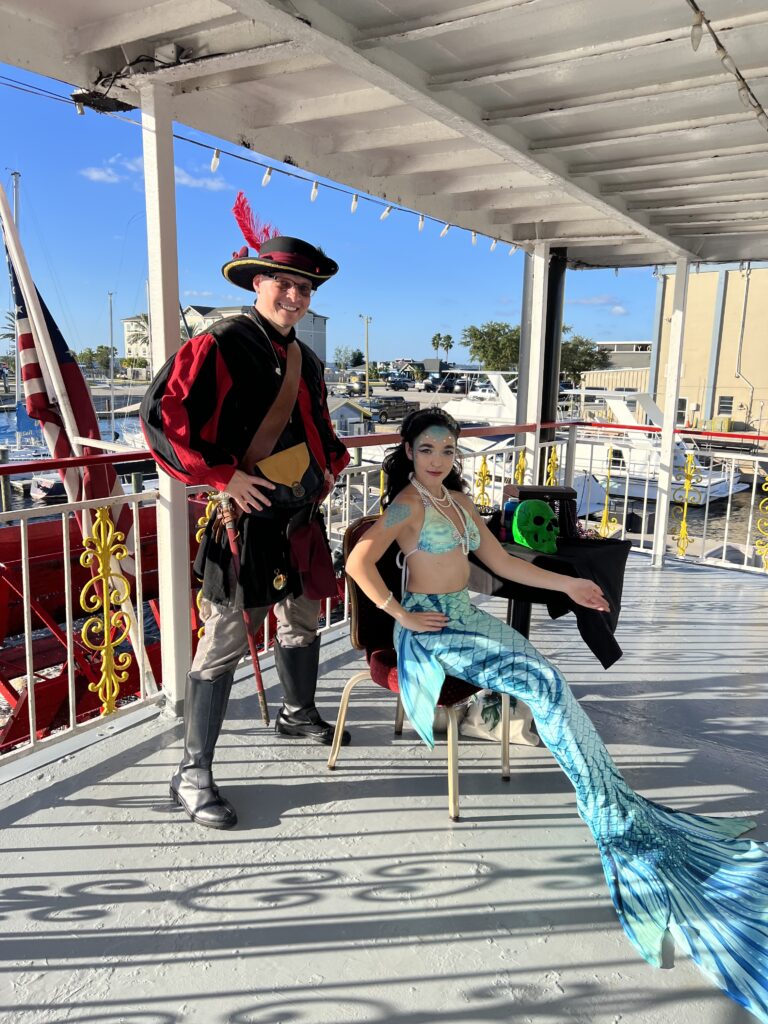 Pirate and Mermaid on the St. Johns Rivership Co.