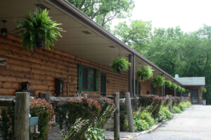 A log cabin hotel 