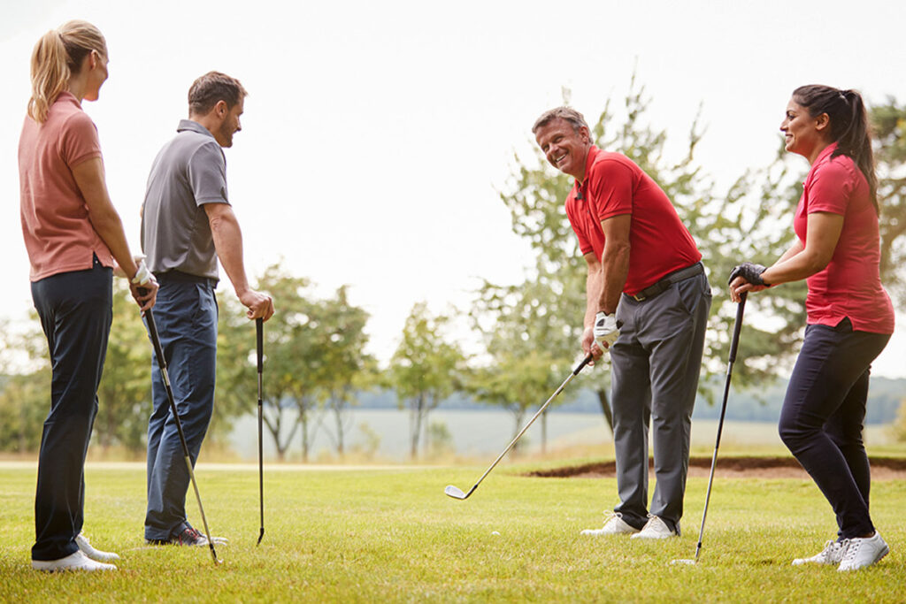 Golfing