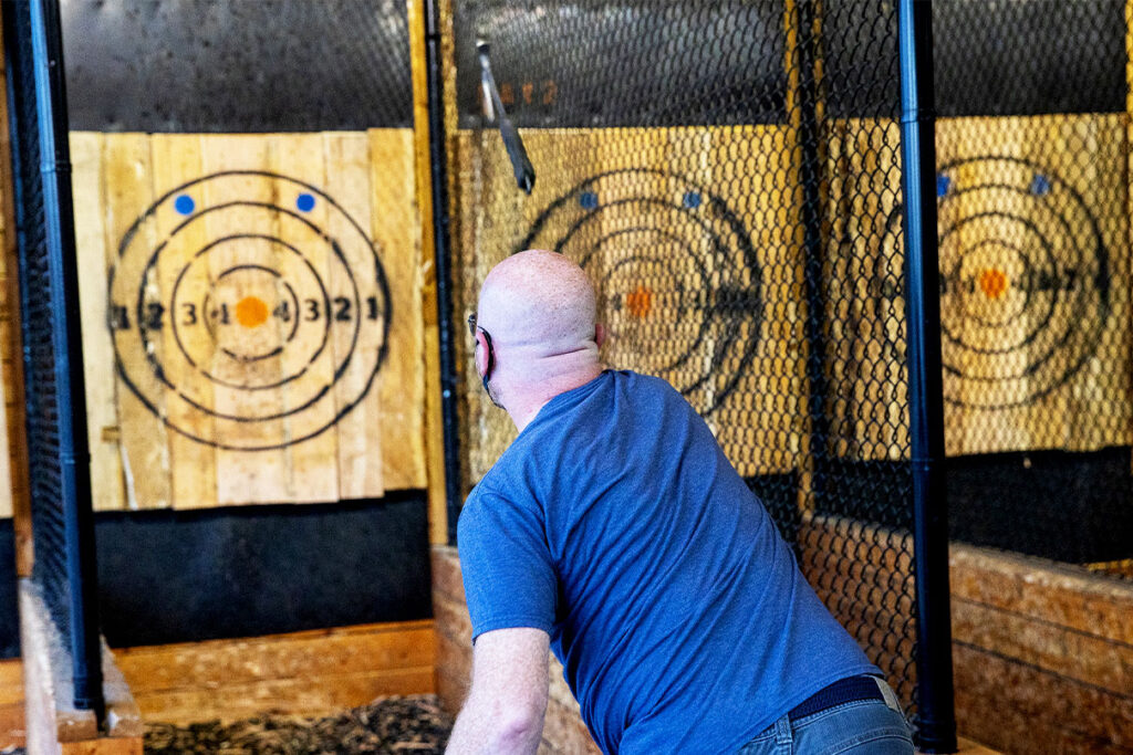 Axe throwing